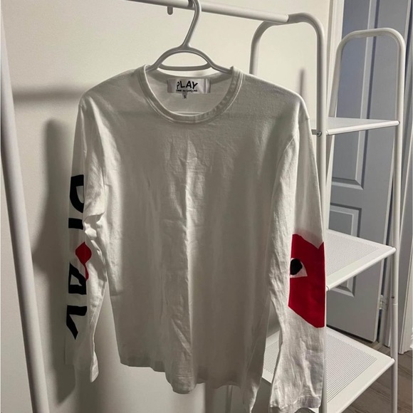 COMME des GARÇONS White Long Sleeve tee - Picture 1 of 2